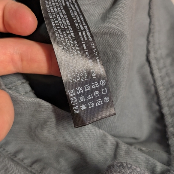 BNWT Zara Amelia Jumpsuit Slate Grey Lace Up Front Boilersuit Med Cotton Linen - Picture 13 of 14